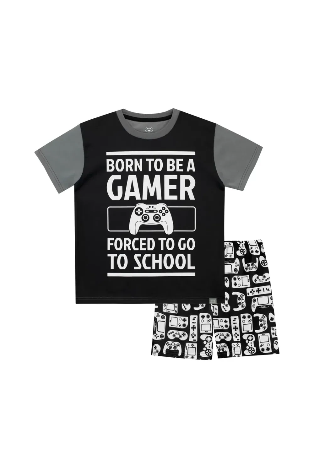 Детские пижамные шорты Gamer Harry Bear, Grey