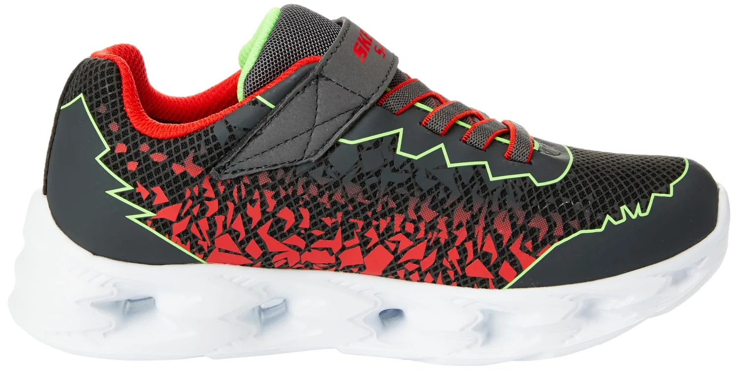 Детские кроссовки для мальчиков Skechers, Charcoal Lime — фото 4