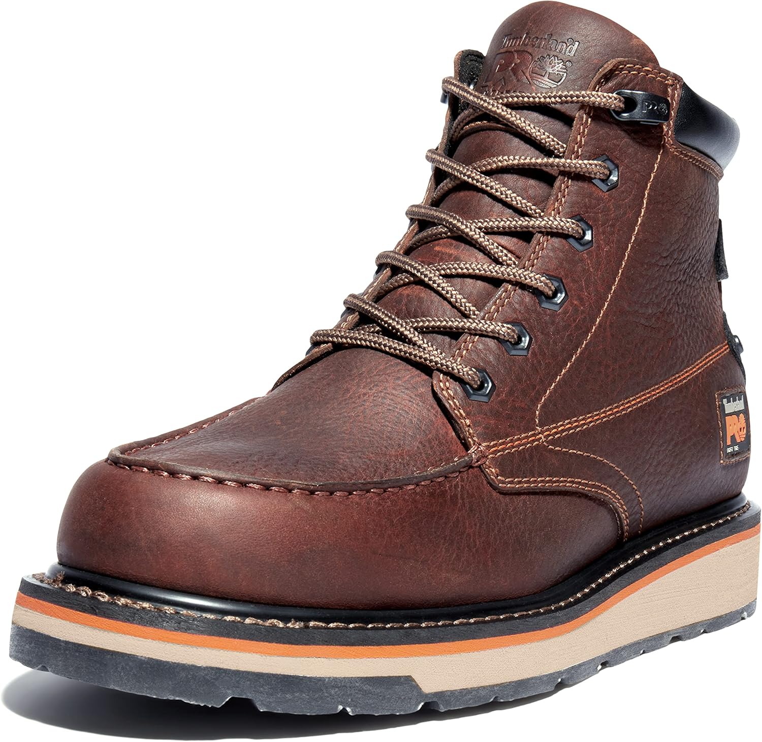 

Мужские рабочие ботинки Timberland PRO Gridworks 6 дюймов с мягким носком, водонепроницаемые, на промышленной танкетке, коричневый