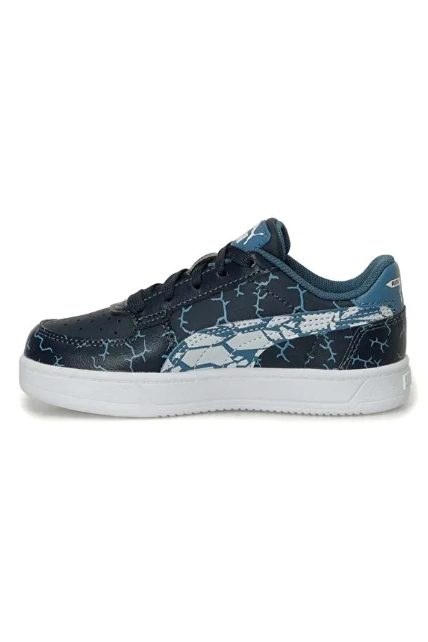 Детские спортивные кроссовки для девочек текстильные Caven 2.0 icy monster ps 398732-02 Puma, Синий — фото 3