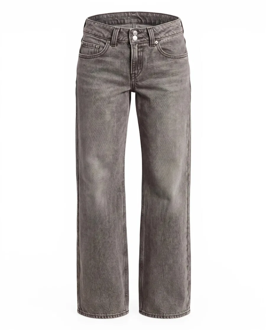 Джинсы LEVI'S свободного кроя 'SUPERLOW LOOSE' серого цвета