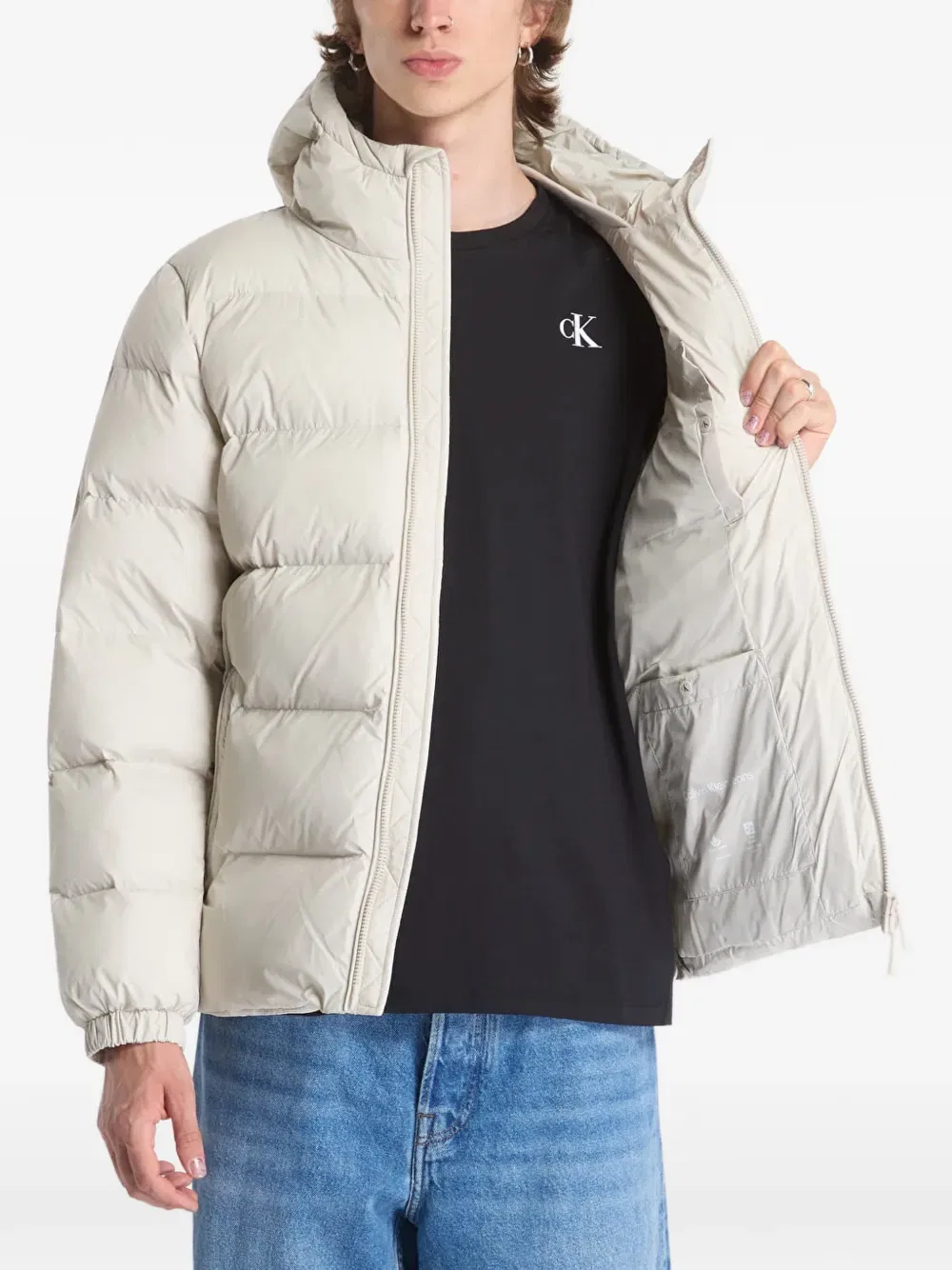 Куртка пуховая Calvin Klein, белый — фото 3
