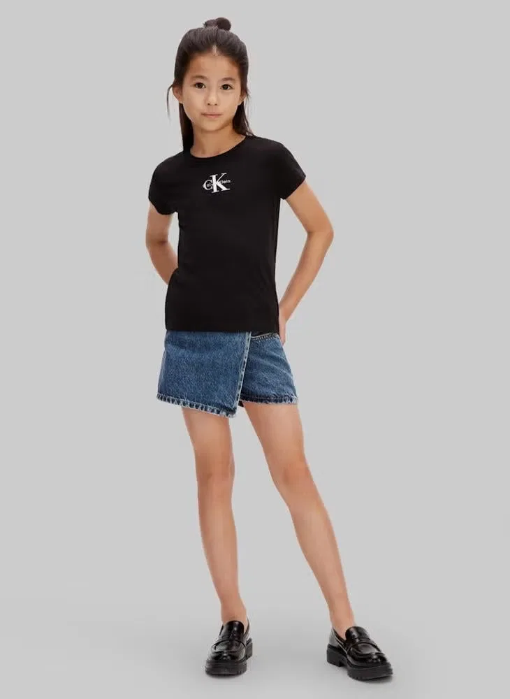 Футболка с принтом Monogram logo Calvin Klein Jeans, черный — фото 4