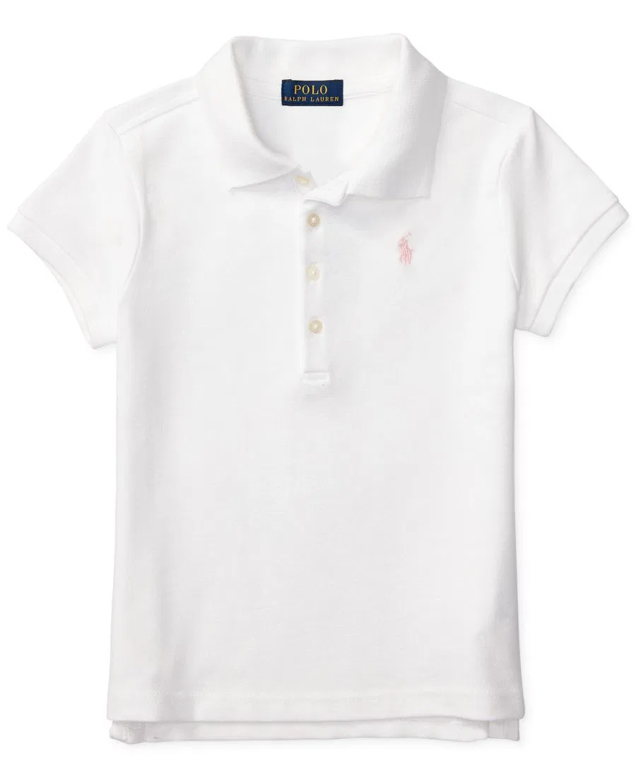 Комплект из поло и леггинсов с длинным рукавом Polo Ralph Lauren, White — фото 4