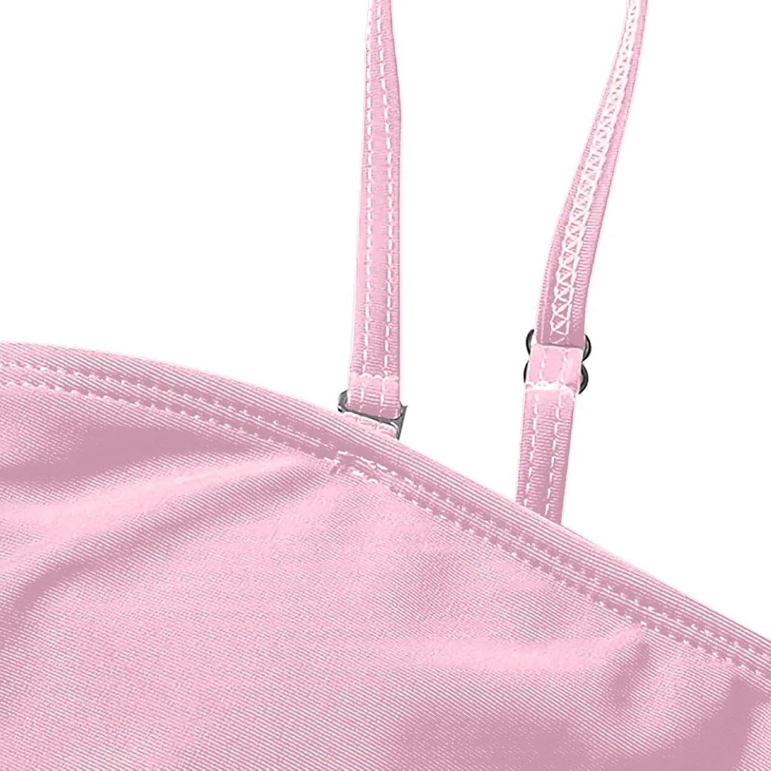 Женский танкини-комплект с бандо лифом Flyaway, Pink — фото 4