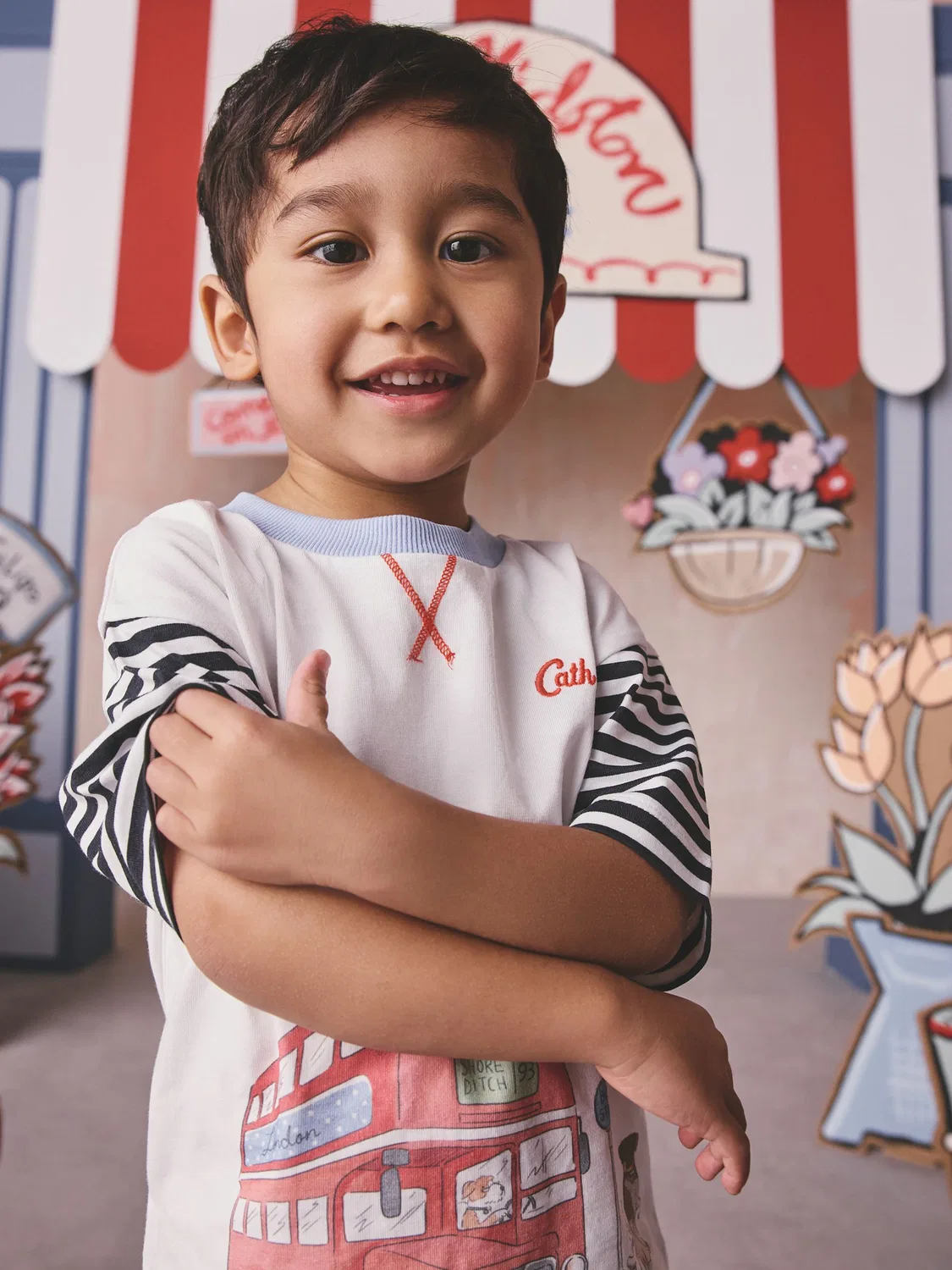 Футболка с автобусом Cath Kidston Next, белый — фото 4