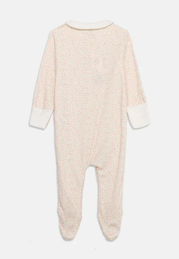 Пижама с цветочным принтом Couche dors bien zippe cote Petit Bateau, Marshmallow, Multi-coloured, мультиколор — фото 2