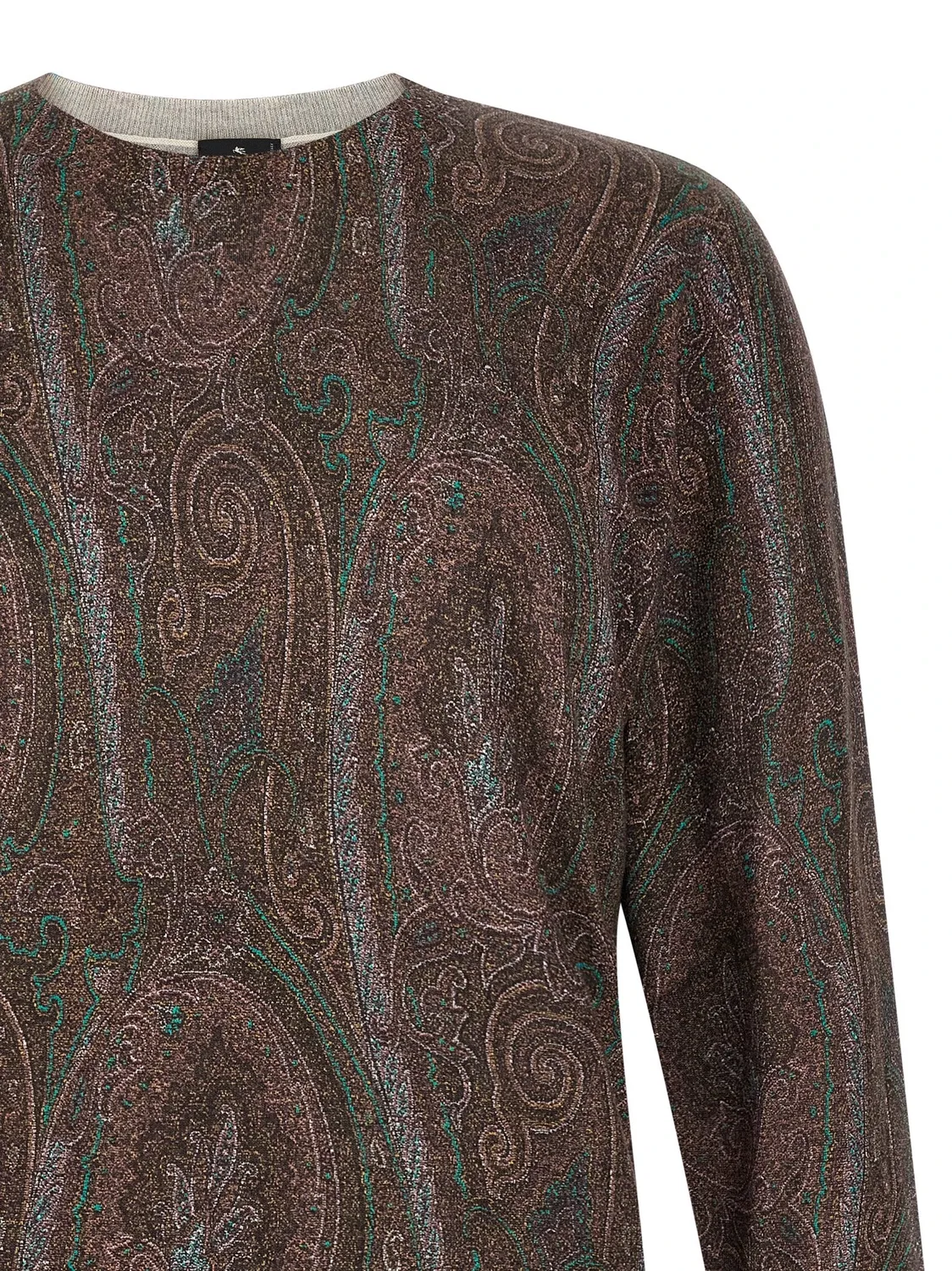 Свитер с узором пейсли ETRO, бордовый — фото 3