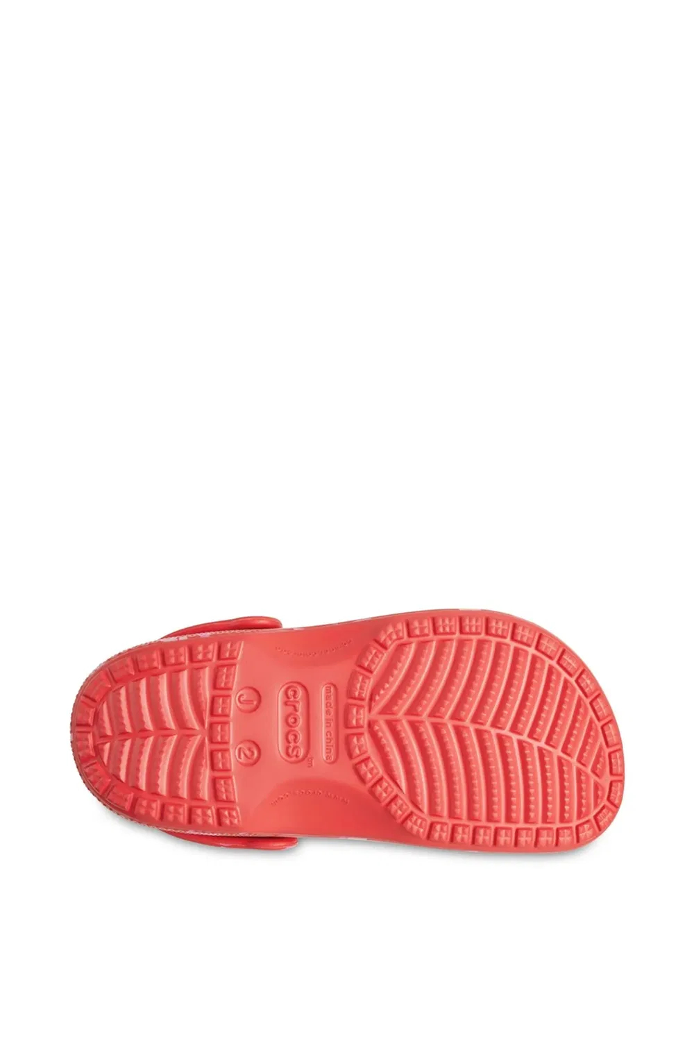Детские классические клоги с графическим принтом Crocs, Red — фото 4