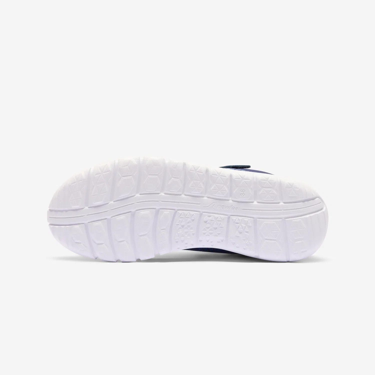 Детские кроссовки с липучкой Fitnessschuhe Soft 140 Decathlon, Navyblau Konigsblau Weiss — фото 4