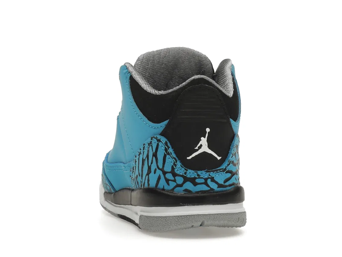 Детские кроссовки Lifestyle Jordan 3 Retro, Dark Powder Blue/White/Black/Wolf Grey — фото 4