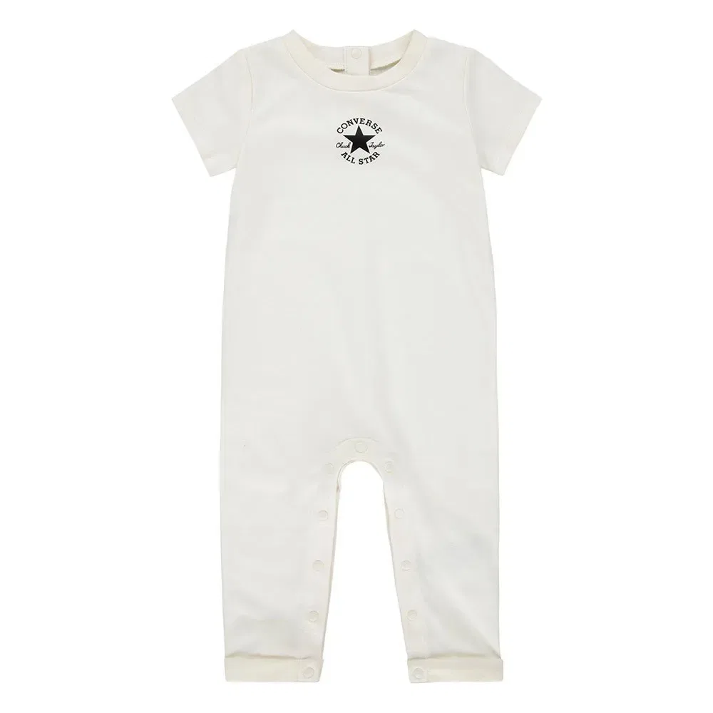 Ромпер с коротким рукавом Converse Kids, бежевый