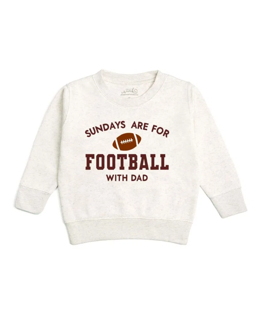 Детский свитшот Sundays Are For Football Sweet Wink, Natural Heather