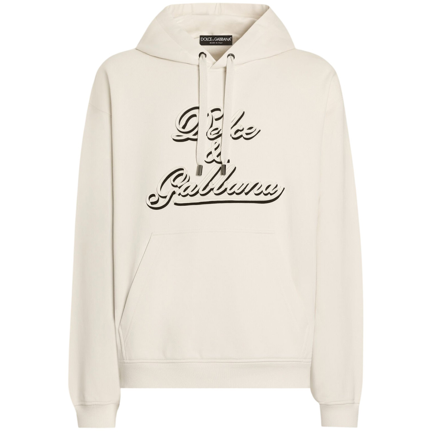 Худи Dolce & Gabbana Jersey With Embroidery, кремовый