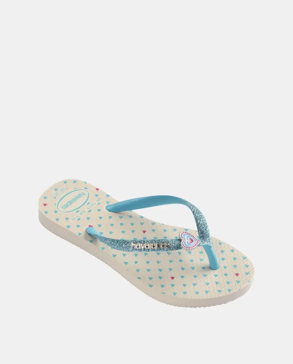 Детские шлепанцы с блестками Slim Glitter Havaianas — фото 2