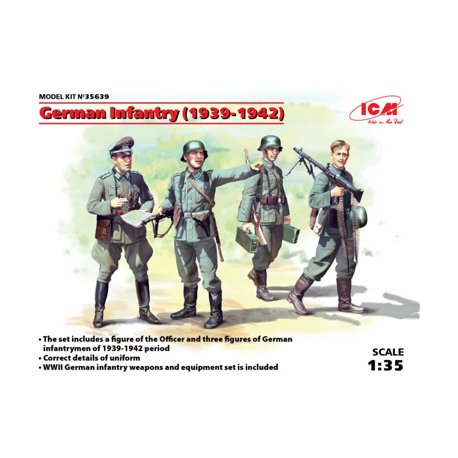 

Немецкая пехота (1939-1942), Military Models 1/35 Scale (ICM)