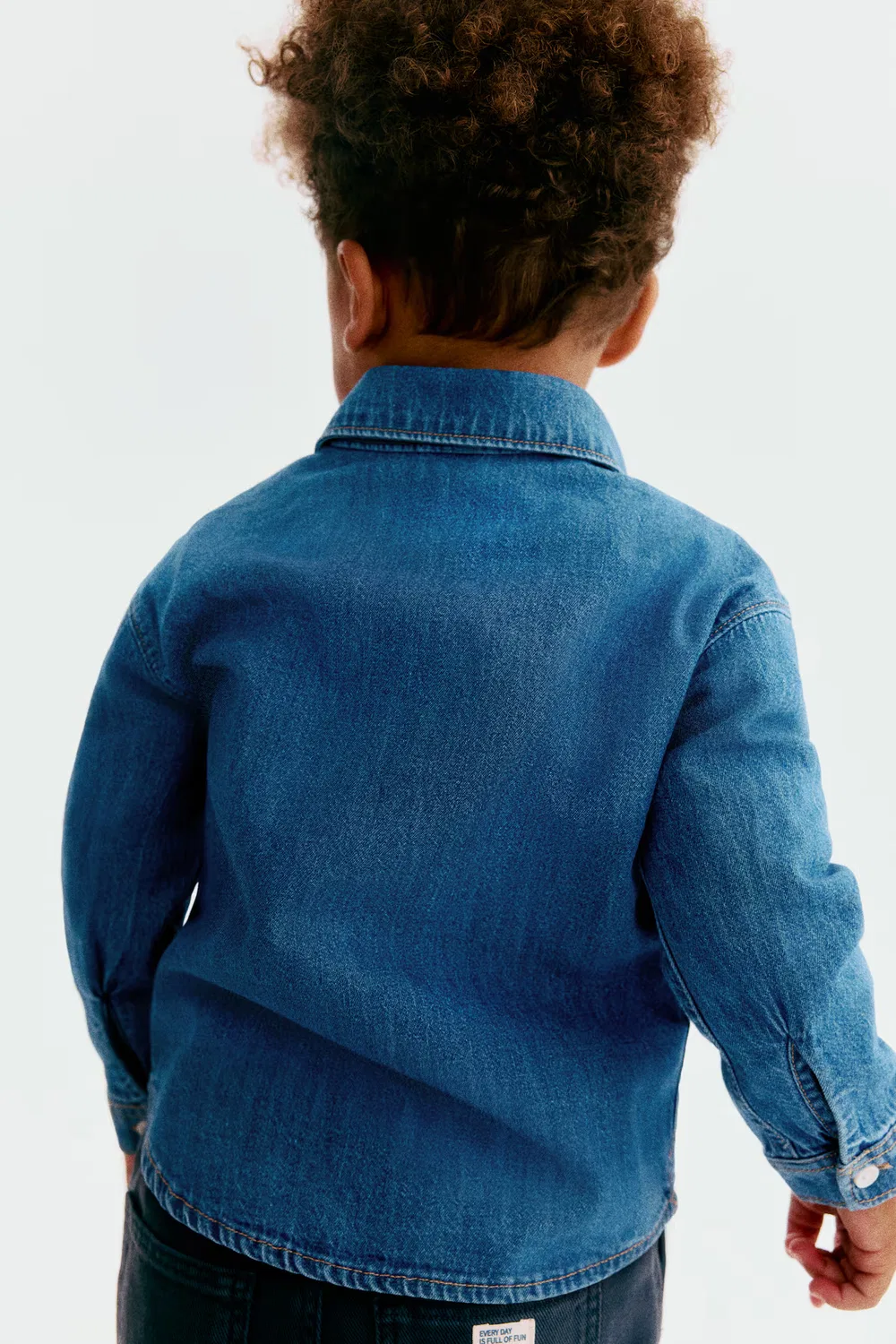 Джинсовая рубашка H&M, Denimblau — фото 3