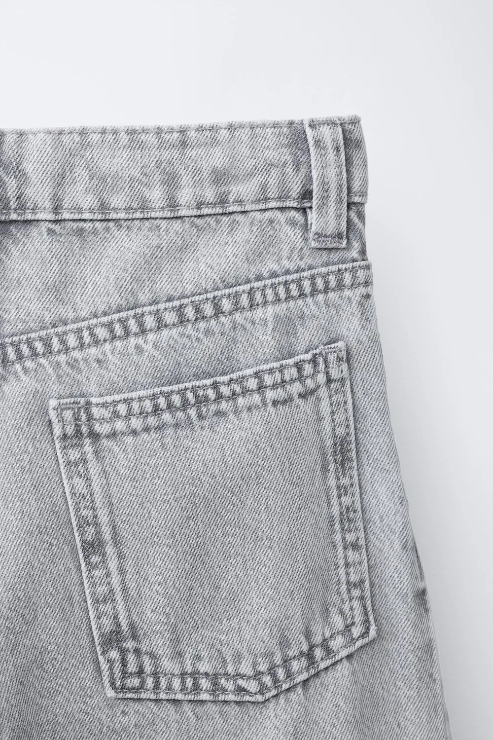 БОЧКОВЫЕ ДЖИНСЫ ZARA, Light Grey — фото 4