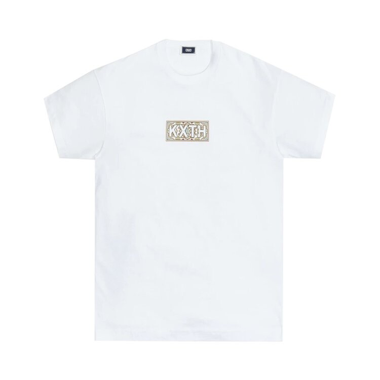

Футболка Kith Moroccan Tile Classic Logo Tee 'Beige', белый