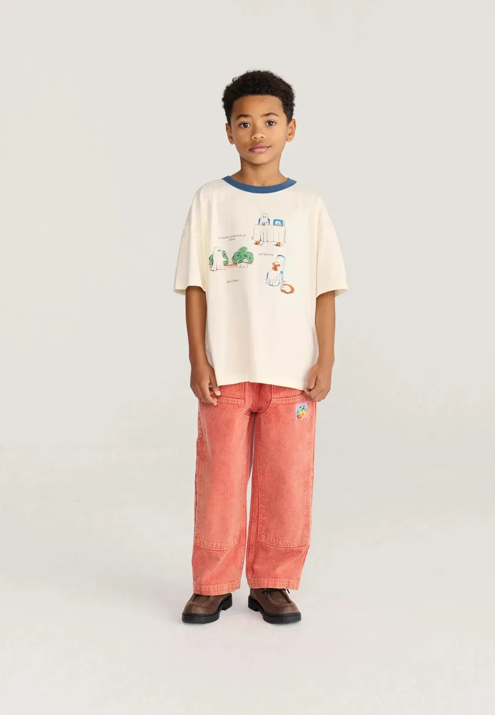 Футболка унисекс с принтом «Повседневные призраки» Bobo Choses, Off-White