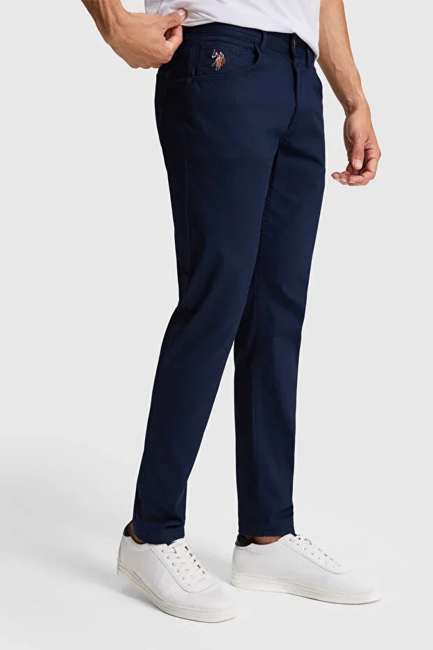 Мужские брюки хлопковые U.S. Polo Assn., Navy Blue — фото 4