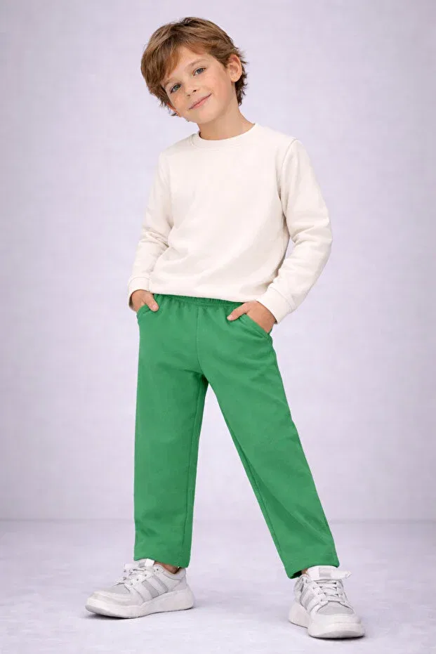 Детские спортивные штаны для мальчиков хлопковые Naimi, Green