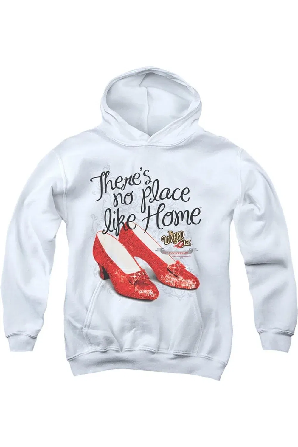Детское худи с капюшоном Wizard Of Oz Ruby Slippers 75th Anniversary Gildan, White