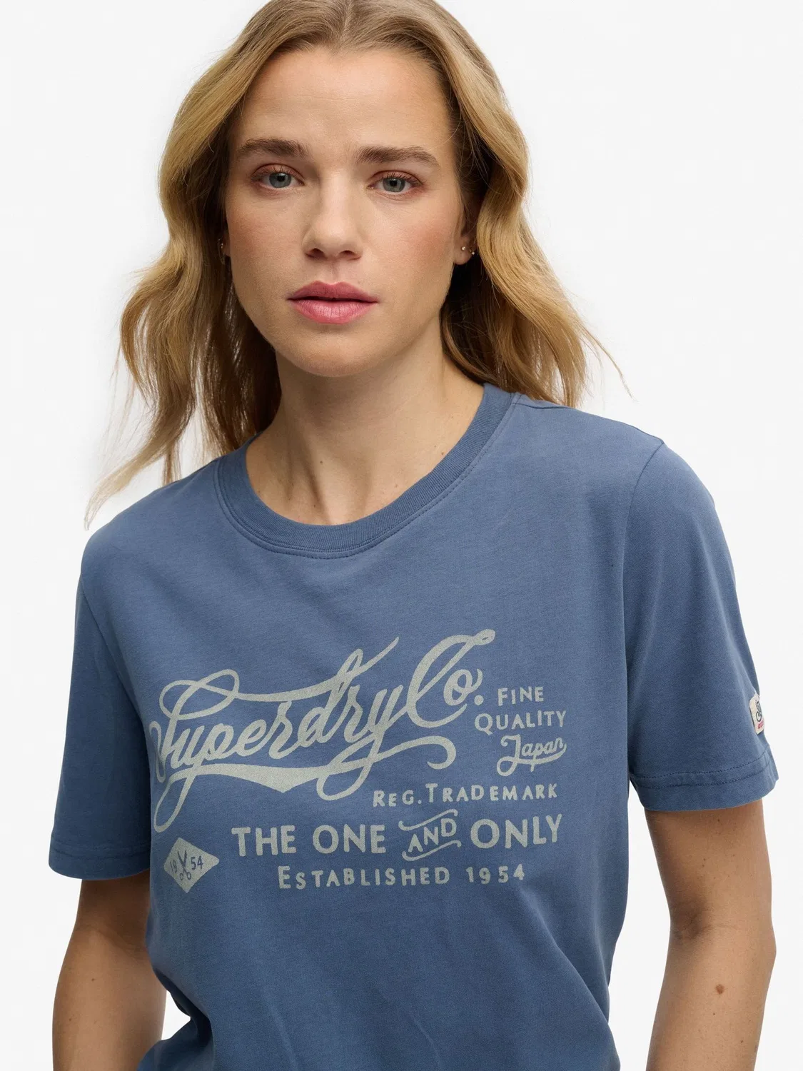 Футболка Relaxed Fit Industry Workwear Superdry, синий