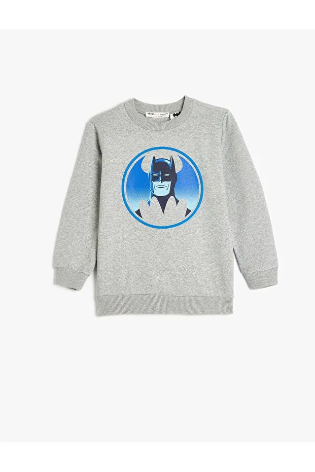 Детские свитшот для мальчиков с принтом Batman Koton, Gray