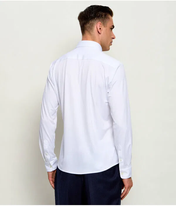 Мужская рубашка slim fit P-ROAN-K-F-261 BOSS, белый — фото 4