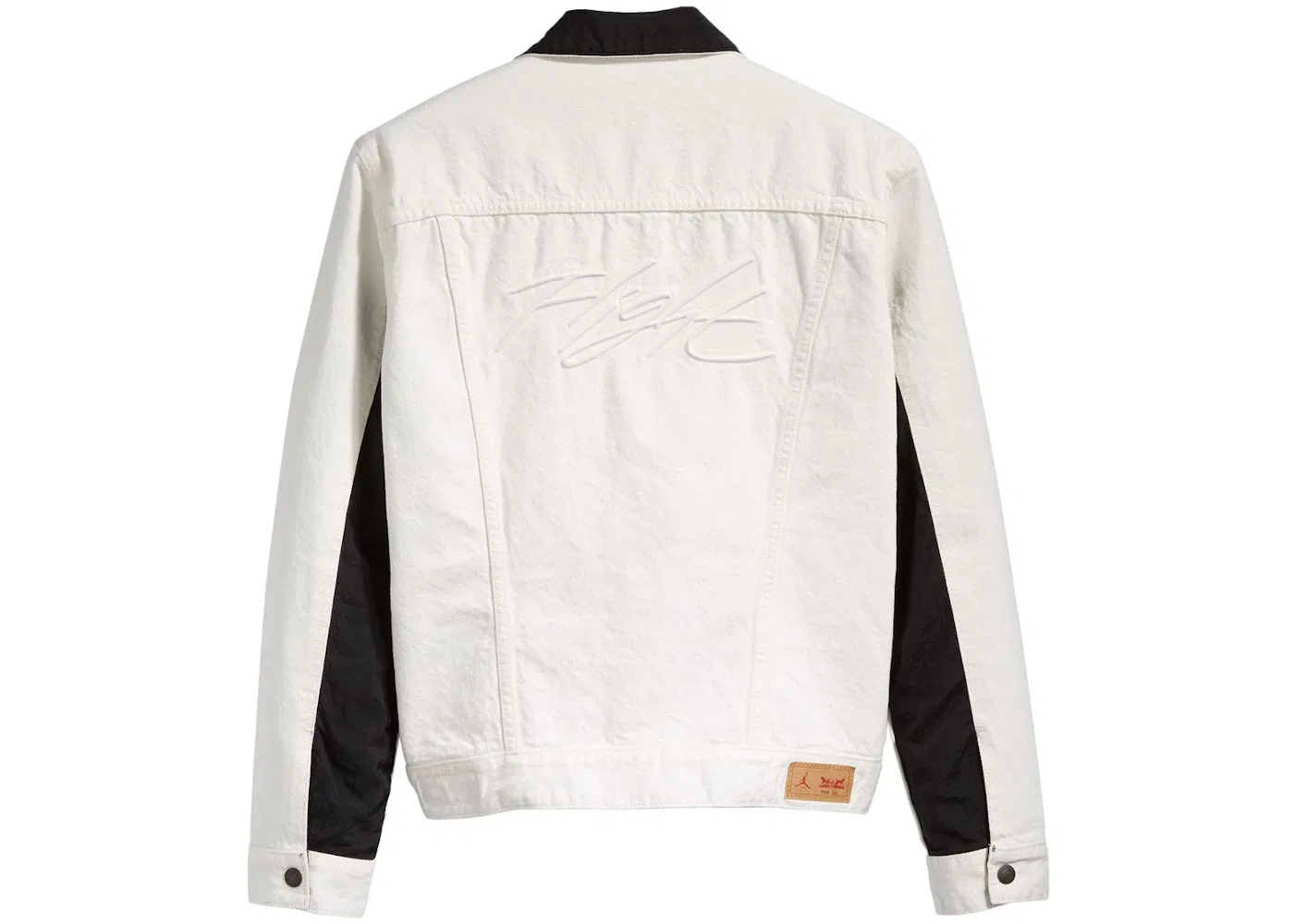 Мужская куртка-джинсовка двусторонняя Jordan x Levis Reversible Trucker Jacket, White/Black — фото 2