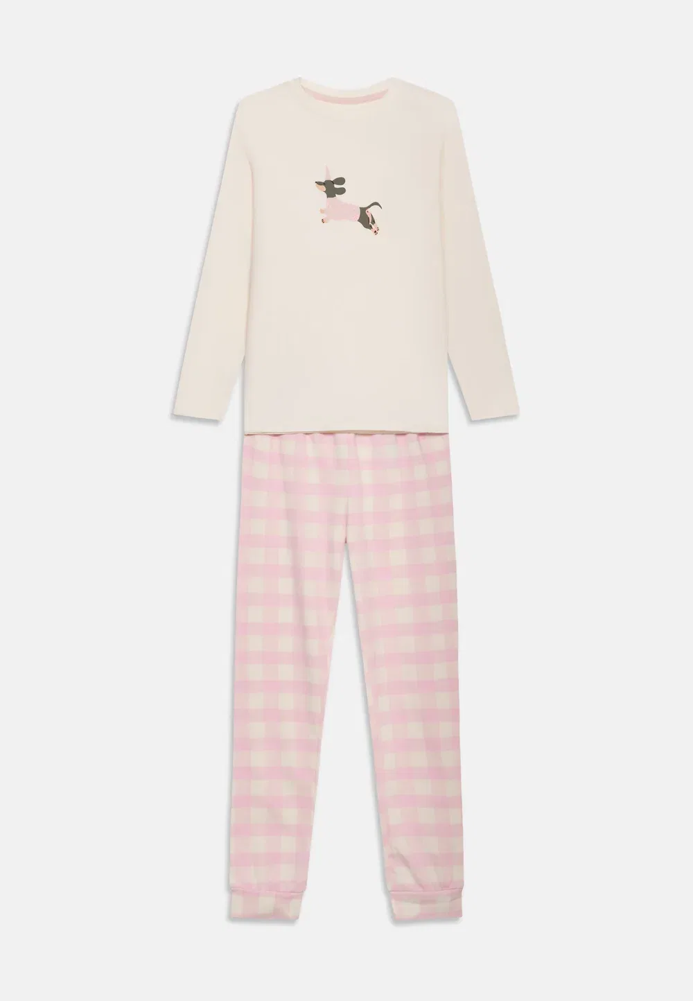Комплект из двух пижам для девочек Friboo By Zalando, Off-White/ Pink/ Blue — фото 2