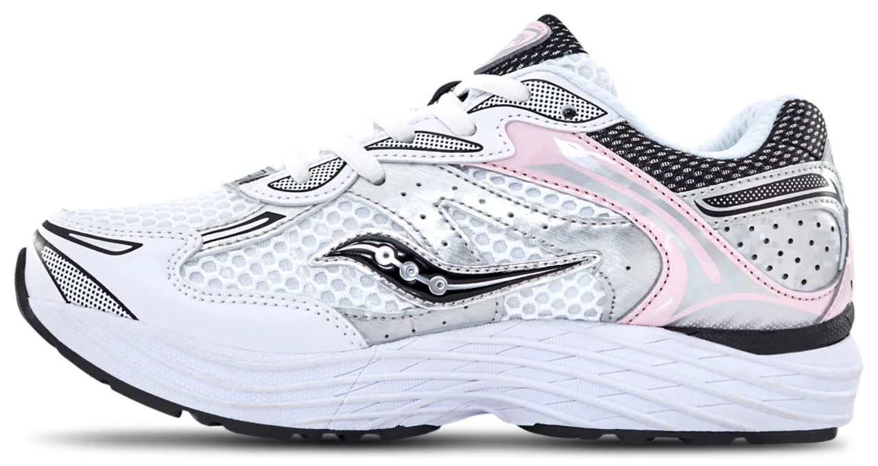 Кроссовки для девочек Omni 9 Saucony, цвет Silver/Pink — фото 2
