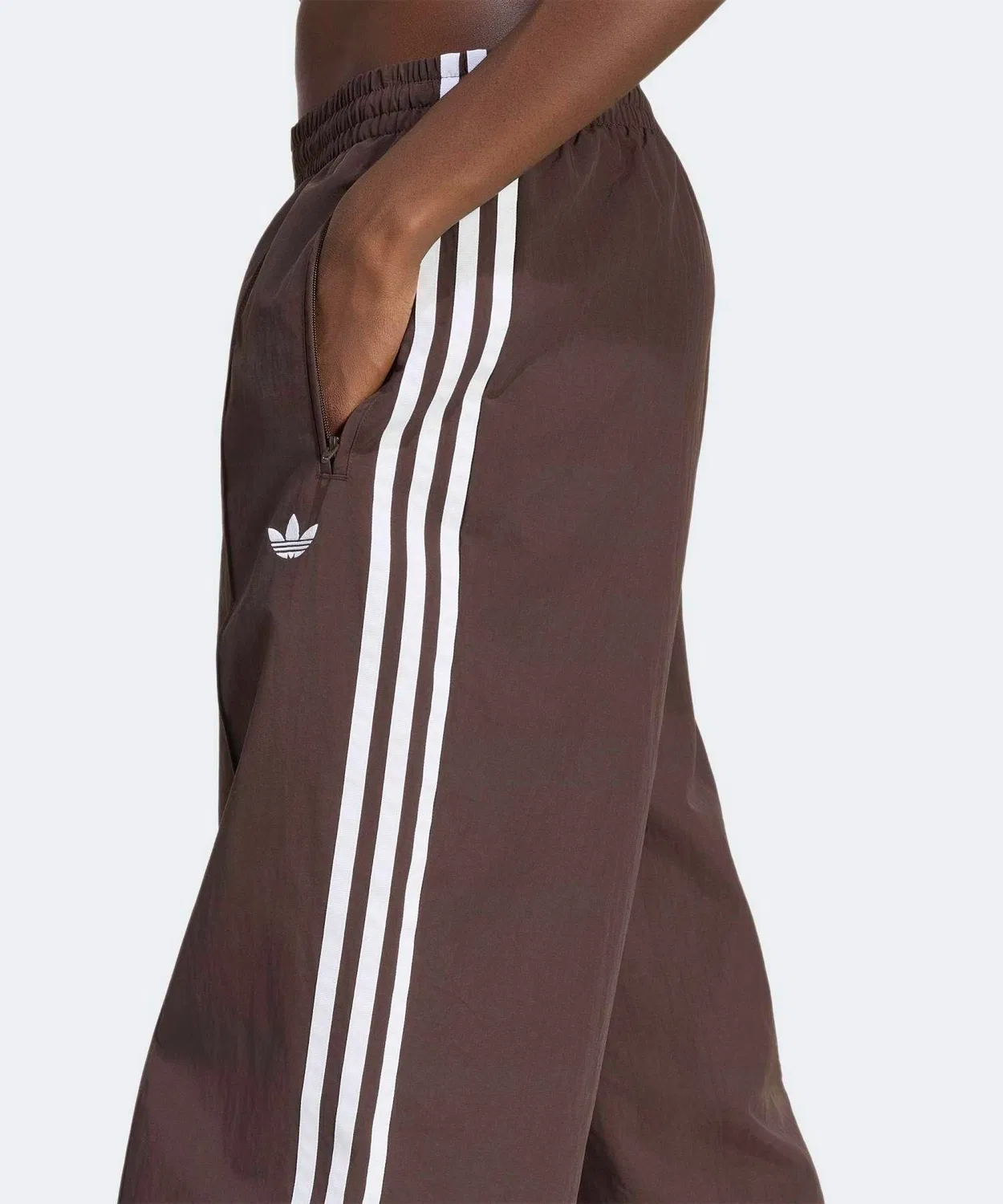 Женские свободные спортивные брюки с цветочным принтом Firebird Adidas, Коричневый — фото 3