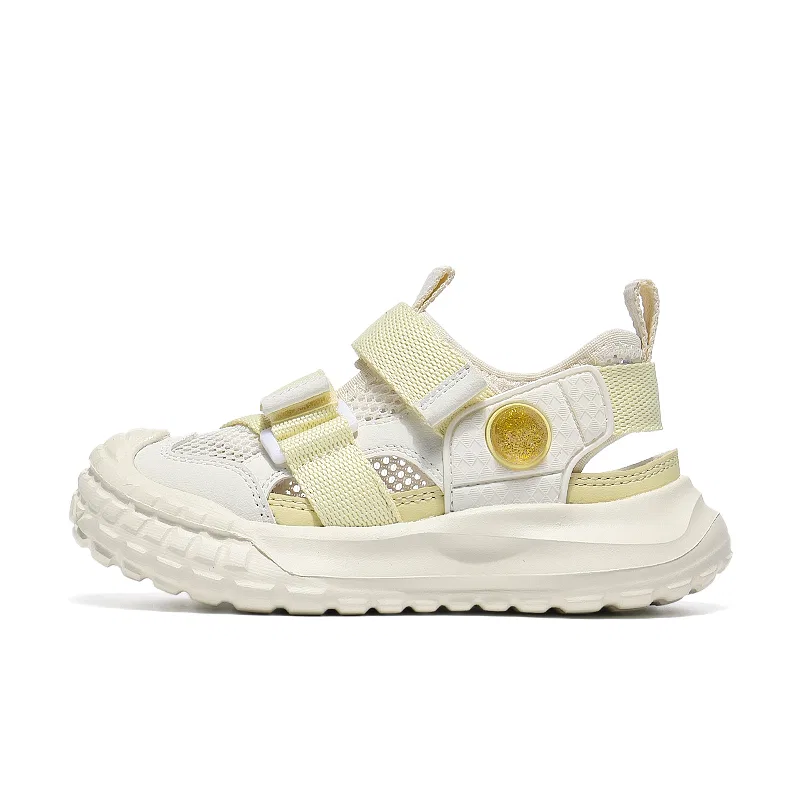 Детские сандалии из сетки и синтетической кожи VENICEW, Beige Yellow