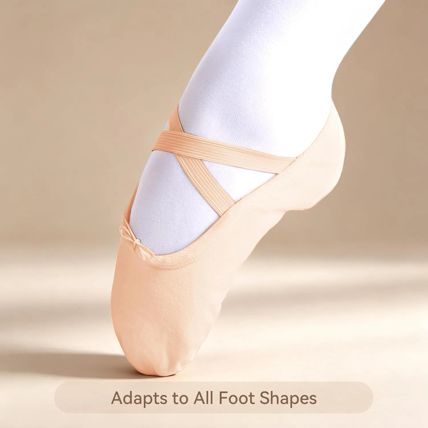 Детские балетки для девочек на танцы Dons Girl, Ballet Pink — фото 3