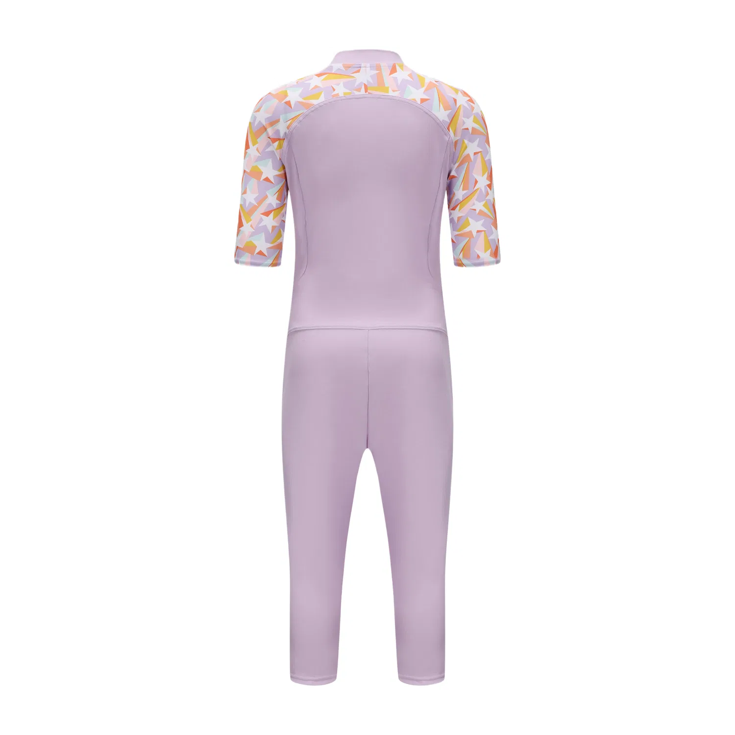 Детский купальный комплект облегающий для плавания DECATHLON, Lilac/Light Pink Purple — фото 3