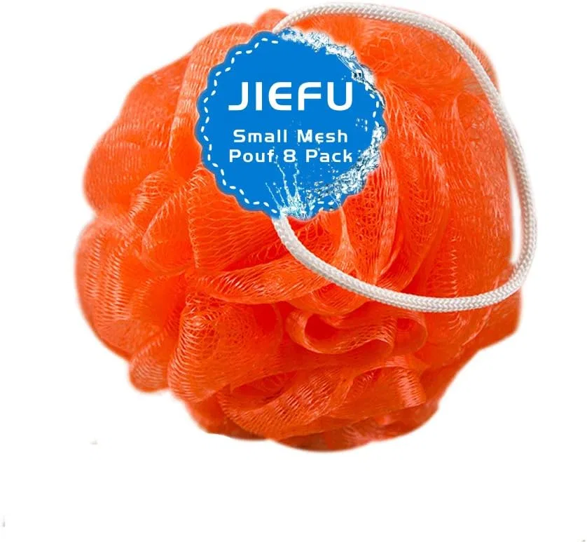 Мочалка для душа, JIEFU, набор 8 шт, 30 г, Мультиколор — фото 4