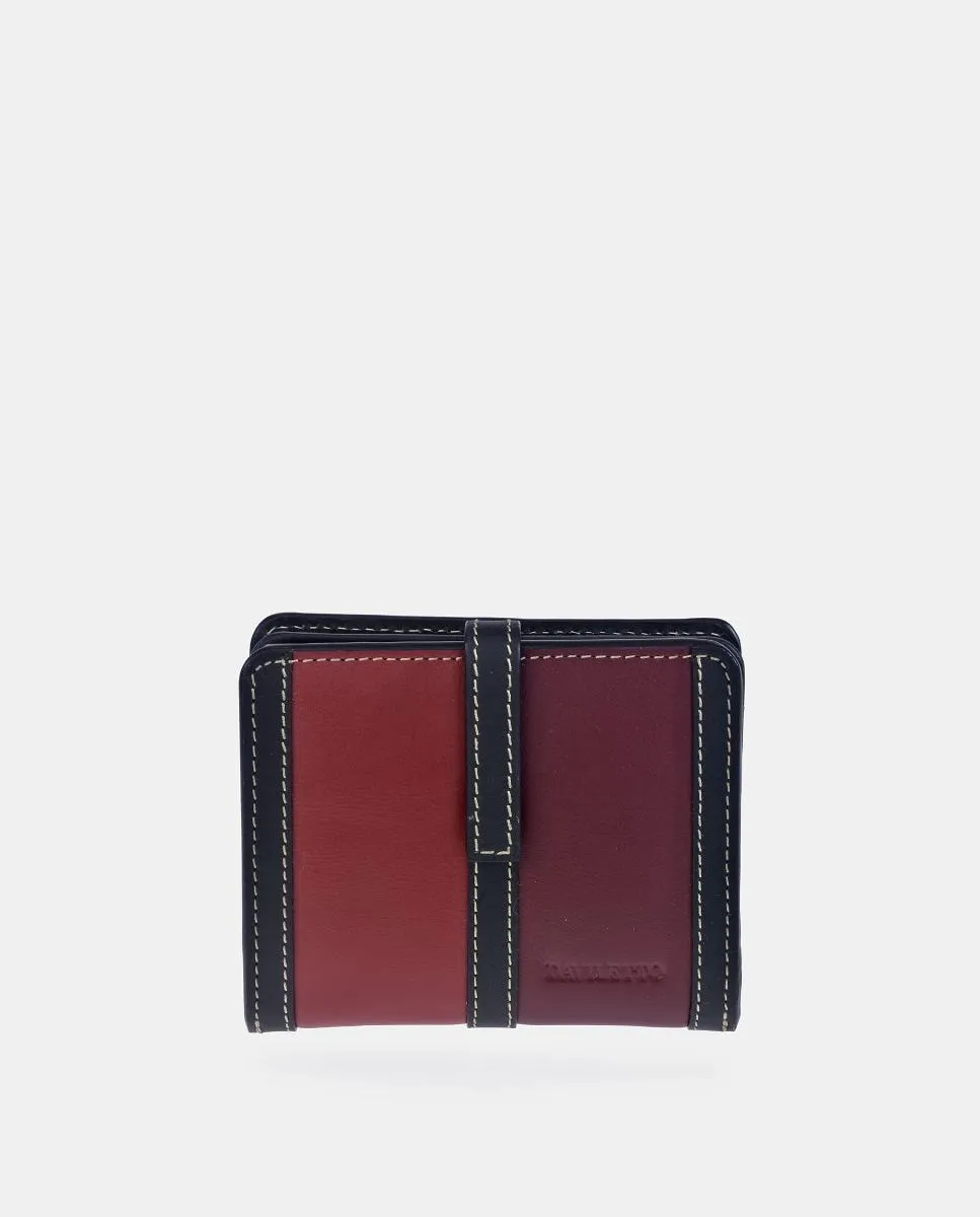 

Маленький кошелек для женщин из трехцветной кожи Daviletto