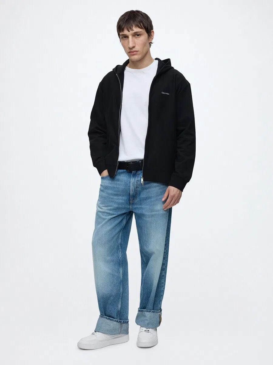 Худи на молнии Calvin Klein, черного цвета — фото 4