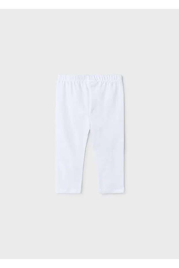 Детские леггинсы для девочек хлопковые Mayoral, White — фото 3