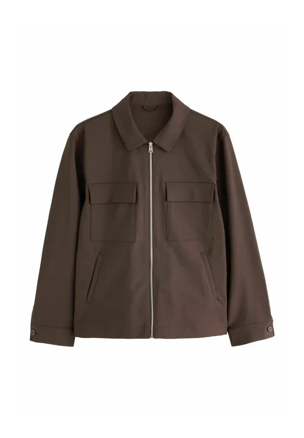 Куртка хлопковая Summer jacket Next, chocolate brown, коричневый/шоколадный