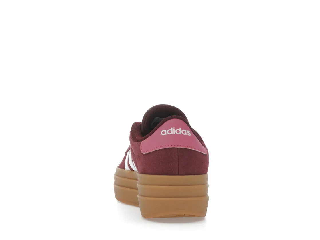 Детские кроссовки lifestyle с принтом Adidas VL Court Bold Adidas, Shadow Red Cloud White Pink Fusion — фото 4