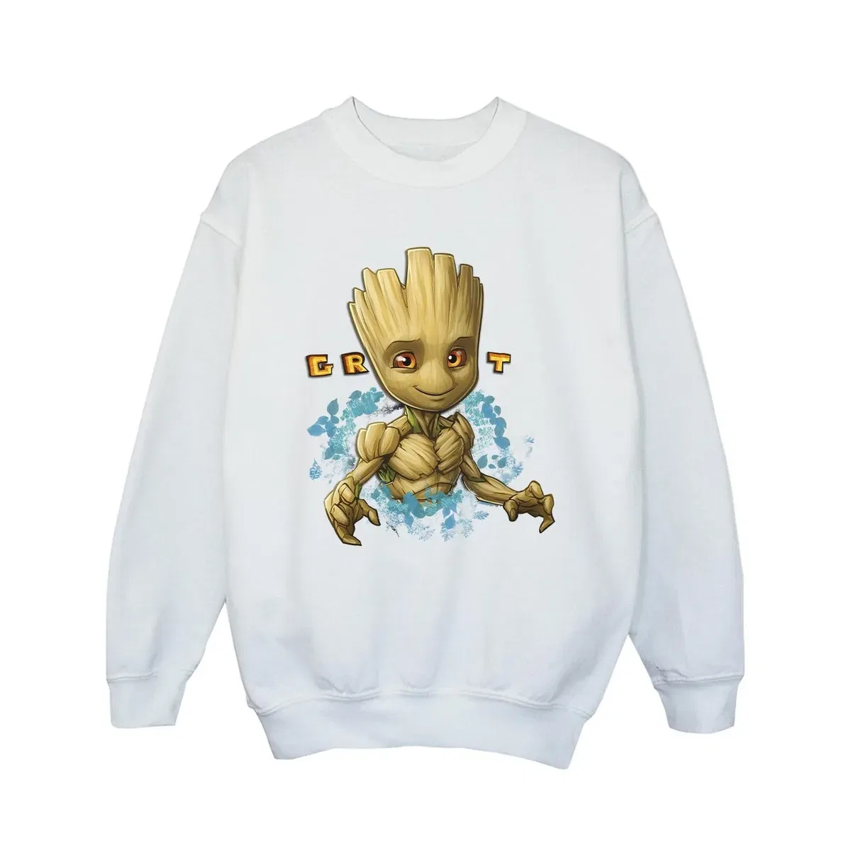 Свитшот с принтом Groot flowers Guardians Of The Galaxy, White — фото 2