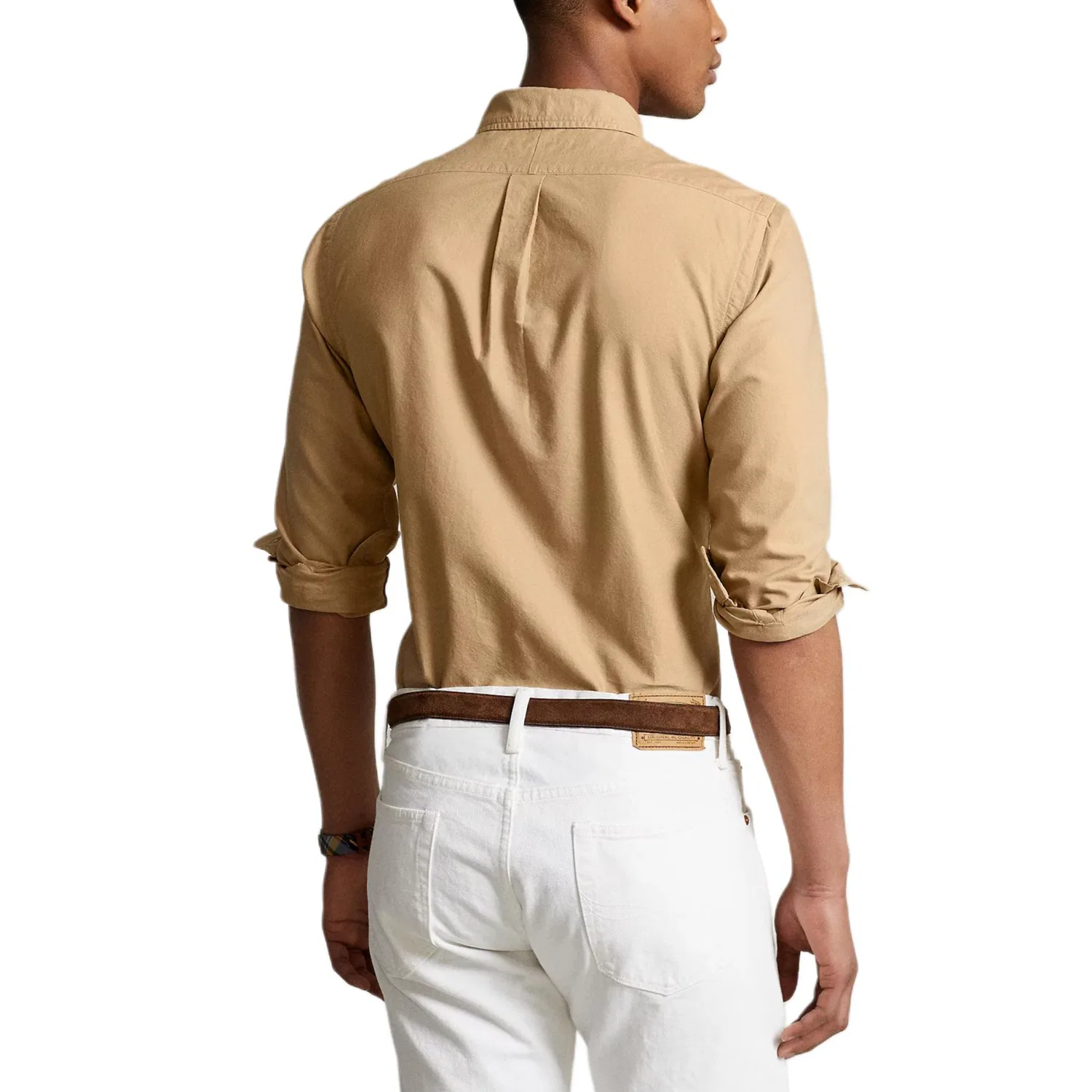 Рубашка Slim Fit, мужская, Polo Ralph Lauren, Khaki — фото 4
