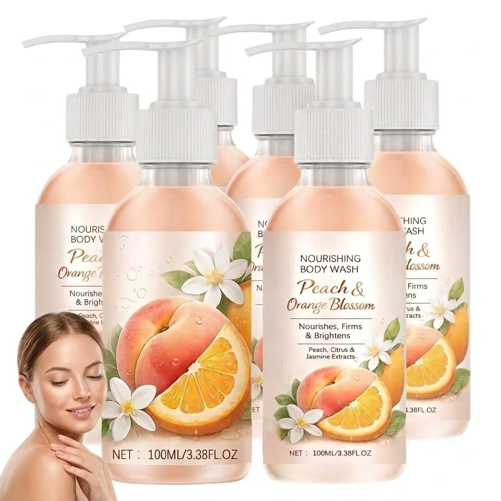 Гель для душа Pfirsich-Orangenblüten, HNYXEQJL, 6 шт, 100 мл, 6PCS