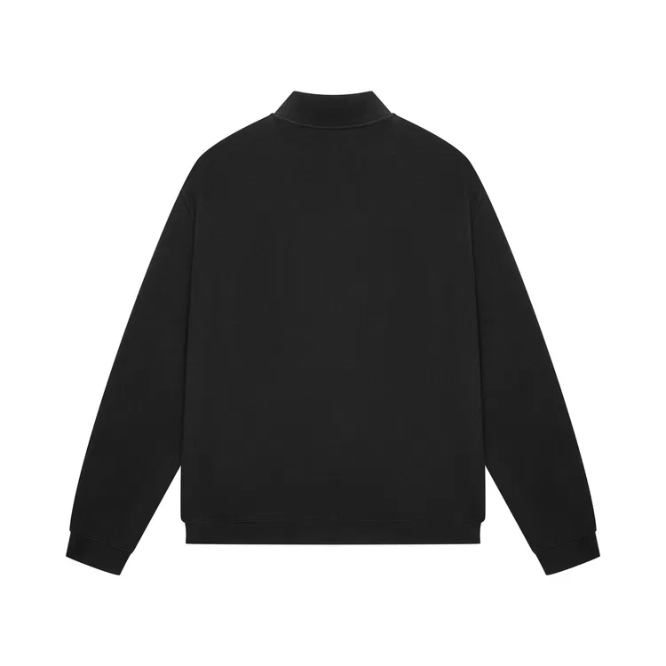 Детский свитшот с высоким воротом и полузамком Nice Rice, Dark Gray — фото 3