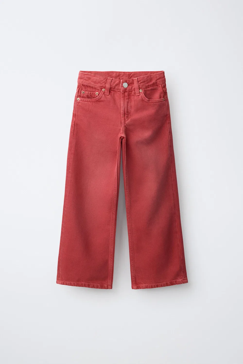 Джинсы WIDE-LEG ZARA, Red