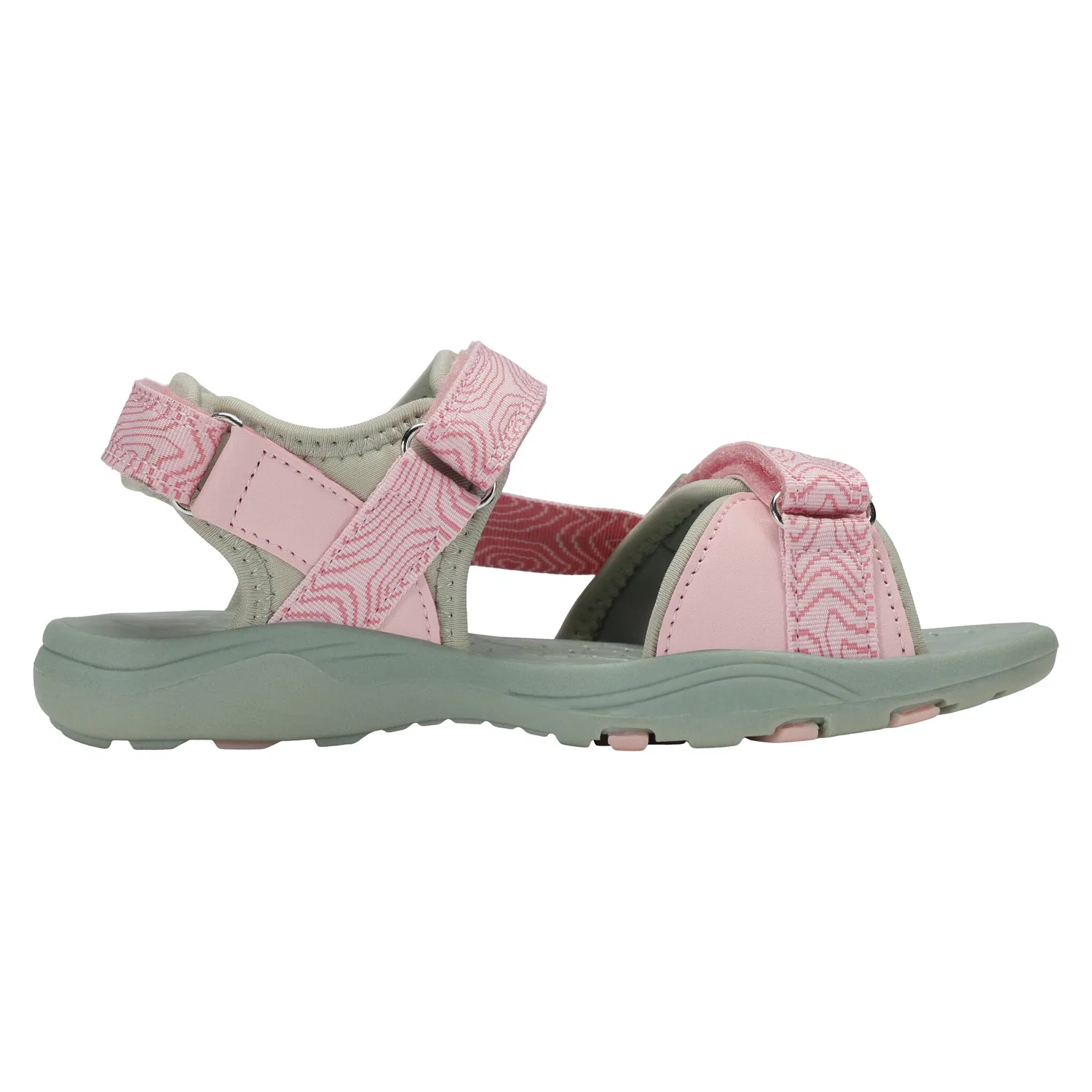 Детские сандалии с закрытым носком KangaROOS K-LOLA LUNA, Desert Sage/Seashell Pink — фото 3