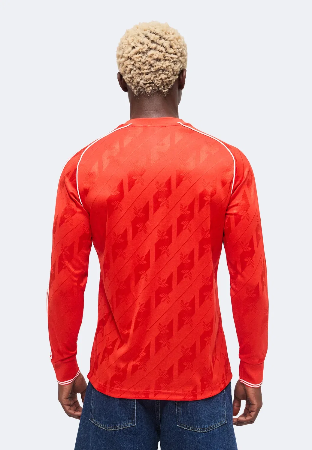 Футболка с длинным рукавом SL Benfica - клубная одежда Adidas Originals, Red — фото 3